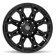 Set(4) 22x12 4P83 Gloss Black - 8x180 -44ET