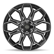 Set(4) 24x10 4P83 Gloss Black Brushed with Tinted Clear - 6x135 &amp; 6x139.7 +18ET with 295/35r24 Sailun Atrezzo SVR LX+ Tires