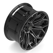 24x12 4P83 Gloss Black Brushed with Tinted Clear - 6x135 + 6x139.7 -44ET