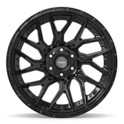 Set(4) 22x10 4PL28 Gloss Black - 6x135 &amp; 6x139.7 -18ET with 285/45r22 Sailun TerraMax RT Tires &amp; TPMS