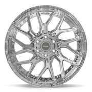 Set(4) 22x10 4PL28 Chrome - 6x135 &amp; 6x139.7 -18ET with 33x12.50r22 Sailun TerraMax RT Tires