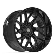 22" 4PLAY Sport2.0 Wheels fit GM-Ford-Lincoln-Nissan-Toyota - 4PL28 Gloss Black 22x12 Set