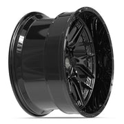 22" 4PLAY Sport2.0 Wheels fit GM-Ford-Lincoln-Nissan-Toyota - 4PL28 Gloss Black 22x12 Set