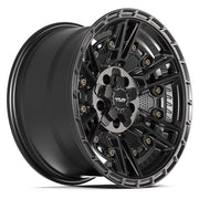 17x9 4PS01 Satin Black - 5x127 + 5x139.7 -6ET