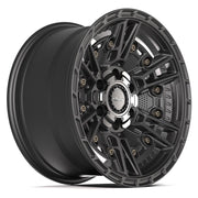 Set(4) 17x9 4PS01 Satin Black - 6x135 &amp; 6x139.7 -6ET with 33x12.50r17 TBB TS-57 RT Tires