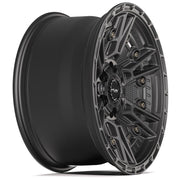 4PLAY 4PS01 18x9 6x135 + 6x139.7 -6et Satin Black Wheel SET