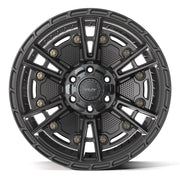 4PLAY 4PS01 20x9 6x135 + 6x139.7 Satin Black Wheels 275-55-20 TBB TS-37 AT Tires TPMS SET
