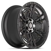 Set(4) 20x9 4PS01 Satin Black - 6x135 &amp; 6x139.7 -6ET