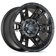 Set(4) 17x9 4PS20 Satin Black - 5x127 &amp; 5x139.7 -6ET with 33x12.50r17 TBB TS-57 RT Tires &amp; TPMS