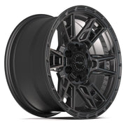 Set(4) 17x9 4PS20 Satin Black - 6x135 &amp; 6x139.7 +18ET with 33x12.50r17 Sailun TerraMax RT Tires