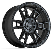 Set(4) 20x9 4PS20 Satin Black - 5x127 &amp; 5x139.7 +18ET with 275/55r20 TBB TS-37 AT Tires &amp; TPMS