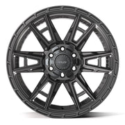 4PLAY 4PS20 20x9 6x135 + 6x139.7 Satin Black Wheels 275-55-20 TBB TS-37 AT Tires SET