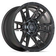 4PLAY 4PS20 20x9 6x135 + 6x139.7 Satin Black Wheels 275-55-20 TBB TS-37 AT Tires TPMS SET