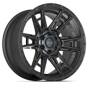 4PLAY 4PS20 20x9 6x135 + 6x139.7 Satin Black Wheels 275-55-20 TBB TS-37 AT Tires SET