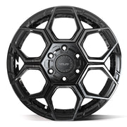 18x9 4PS26 Gloss Black Brushed with Tinted Clear - 6x135 + 6x139.7 +18ET