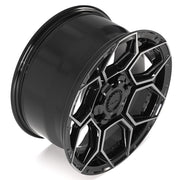 Set(4) 18x9 4PS26 Gloss Black Brushed with Tinted Clear - 6x135 &amp; 6x139.7 +18ET