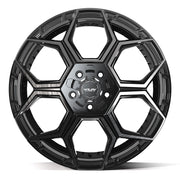 4PLAY 4PS26 20x9 5x127 + 5x139.7 Gloss Black Brushed with Tinted Clear Wheels 275-55-20 TBB TS-37 AT Tires SET
