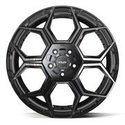 20x9 4PS26 Gloss Black Brushed with Tinted Clear - 5x127 + 5x139.7 -6ET