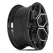 20x9 4PS26 Gloss Black Brushed with Tinted Clear - 5x127 + 5x139.7 -6ET