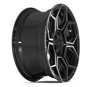 Set(4) 20x9 4PS26 Gloss Black Brushed with Tinted Clear - 6x135 &amp; 6x139.7 +18ET