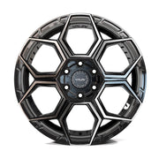 4PLAY 4PS26 20x9 6x135 + 6x139.7 -6et Gloss Black Brushed with Tinted Clear Wheel SET