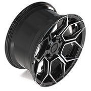 Set(4) 20x9 4PS26 Gloss Black Brushed with Tinted Clear - 6x135 &amp; 6x139.7 -6ET