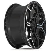 22x10 4PS26 Gloss Black Brushed with Tinted Clear - 6x135 + 6x139.7 +24ET