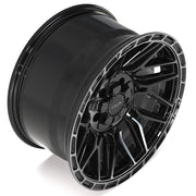 4PS28 Gloss Black Brushed with Tinted Clear