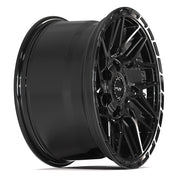 4PS28 Gloss Black Brushed with Tinted Clear