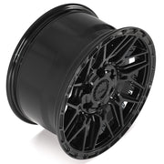 4PS28 Gloss Black Brushed with Tinted Clear