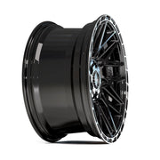 4PLAY 4PS28 18x9 6x135 + 6x139.7 18et Gloss Black Brushed with Tinted Clear Wheel SET