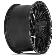 18x9 4PS28 Gloss Black Brushed with Tinted Clear - 6x135 + 6x139.7 +18ET