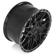 18x9 4PS28 Gloss Black Brushed with Tinted Clear - 6x135 + 6x139.7 +18ET