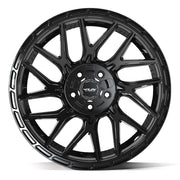 4PLAY 4PS28 20x9 5x127 + 5x139.7 -6et Gloss Black Brushed with Tinted Clear Wheel SET