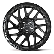 4PS28 Gloss Black Brushed with Tinted Clear
