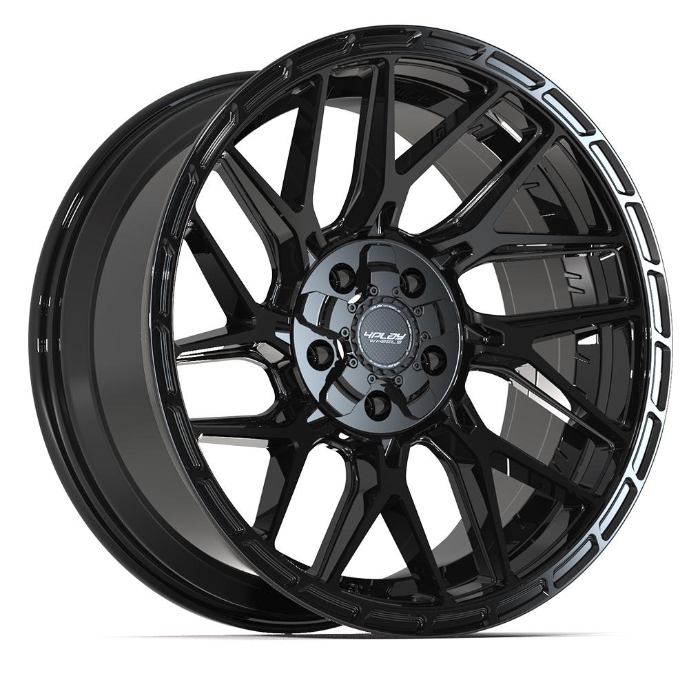20-inch Brushed Black Rims fit Ram-Dodge-Jeep-GM-Ford - 4PS2 20x9 4PLAY ...