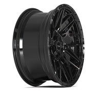 4PS28 Gloss Black Brushed with Tinted Clear