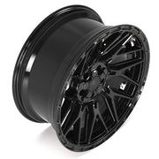 4PS28 Gloss Black Brushed with Tinted Clear