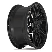 4PS28 Gloss Black Brushed with Tinted Clear