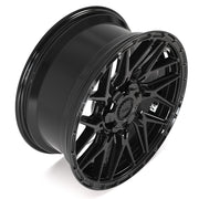 4PS28 Gloss Black Brushed with Tinted Clear
