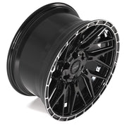 4PS28 Gloss Black Brushed with Tinted Clear