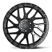 4PS28 Gloss Black Brushed with Tinted Clear
