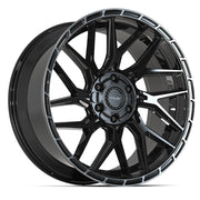 4PS28 Gloss Black Brushed with Tinted Clear