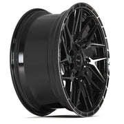 4PS28 Gloss Black Brushed with Tinted Clear