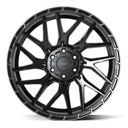 4PS28 Gloss Black Brushed with Tinted Clear