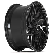 4PS28 Gloss Black Brushed with Tinted Clear