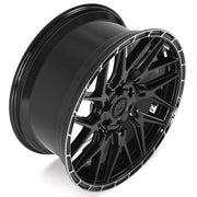 4PS28 Gloss Black Brushed with Tinted Clear