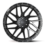 4PS28 Gloss Black Brushed with Tinted Clear