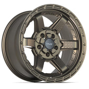 Set(4) 17x9 4PS63 Satin Bronze - 5x127 &amp; 5x139.7 -6ET with 33x12.50r17 TBB TS-57 RT Tires &amp; TPMS