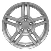OE Wheels AC04 17x8 5x114.3 45et Gloss Silver Wheel SET